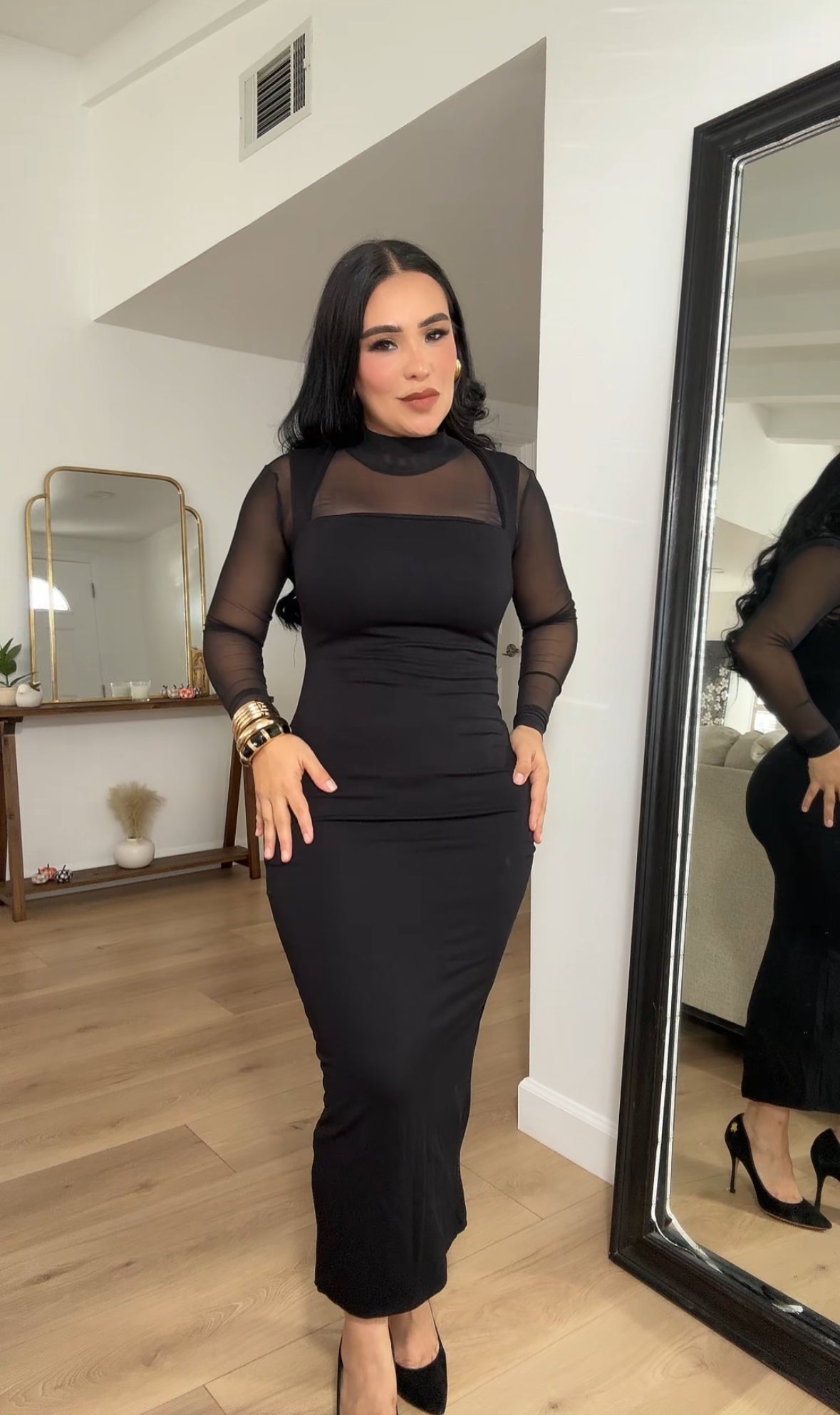 *      Casey “dress” black mesh top not included