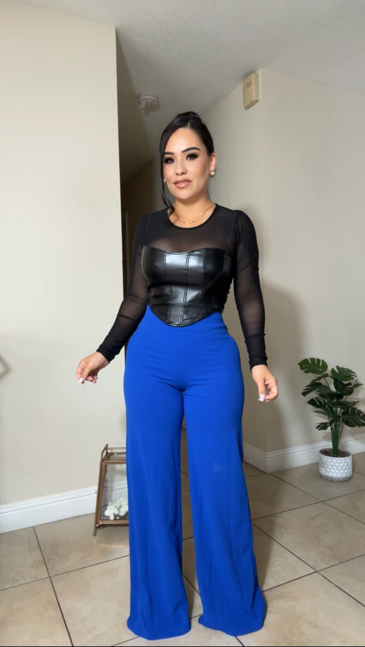 *Royal blue wide leg pants