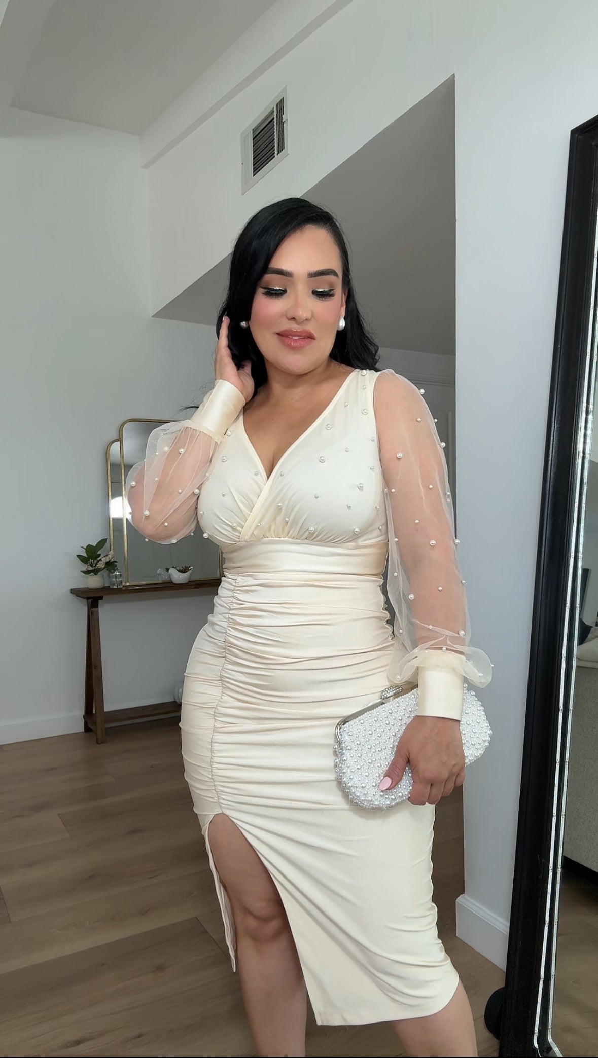 *    A Perla mi amor “dress” cream final sale